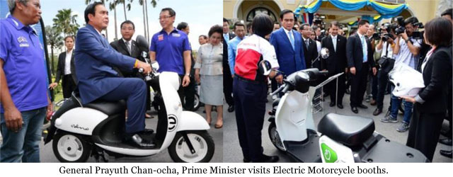 TAIA, FAMI, Thai Automotive Manufacturers Display EV Technology at Government House