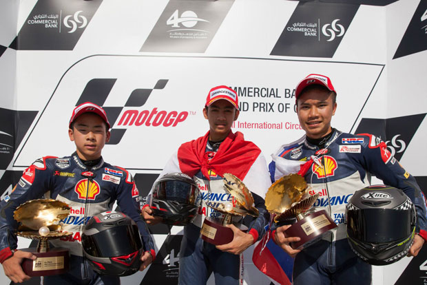 Indonesian Honda Rider Echoed the National Anthem, Indonesia Raya In Asia Talent Cup Race